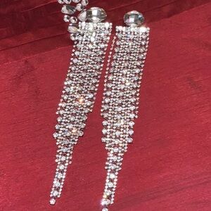 6/$20 Long Rhinestones Earrings
